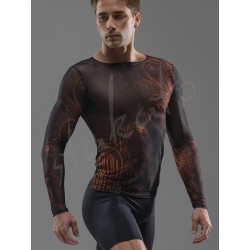 Luca mesh long sleeve T-shirt Ballet Rosa
