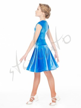 Sukienka turniejowa Yana aksamitna z włoskim rękawkiem