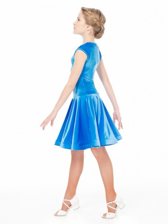 Sukienka turniejowa Yana aksamitna z włoskim rękawkiem