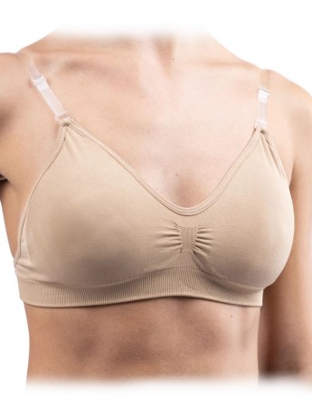 Seamless clear back bra with padding Silky Dance