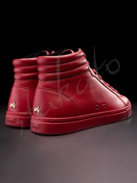 Fuego High-Top Red Sneakers