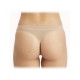 Seamless thong in soft microfibre