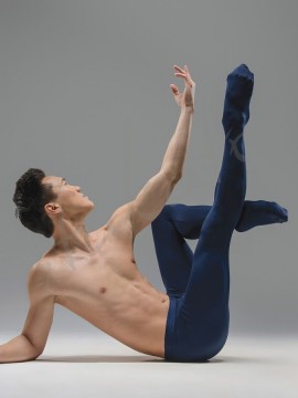Jeremy CL Footed Men Ballet Tights Ballet Rosa