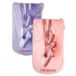 I LOVE DANCE pop-art pointe shoe bag