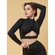 Terry cutout crop top Grand Prix