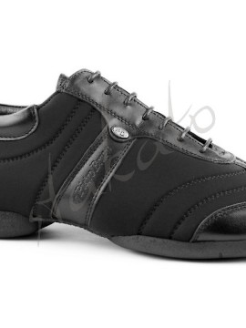  Portdance model PD PIETRO BRAGA Black Leather / Lycra - sneaker