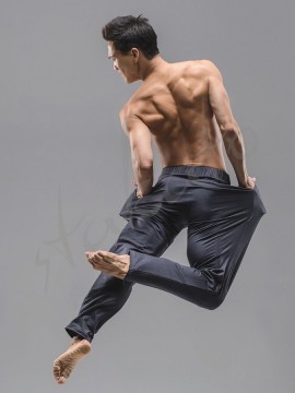 Spodnie męskie z zakładką i kieszeniami Lycus Ballet Rosa