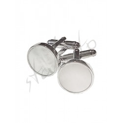 Classic cufflinks Basic - silver color