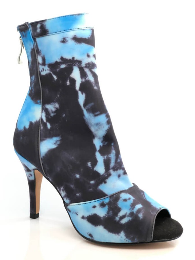 Burju style Shabina Tie Dye Blue Stakato salon dla tancerzy