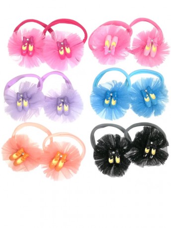 Tulle pointe shoes hairbands - 2 pieces