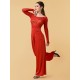 Wide ballroom pants Palazzo RED Grand Prix