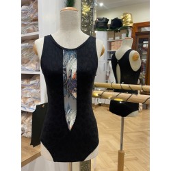 Body damskie Victoria Black Abstract Julii Garden