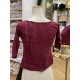 Top - ocieplacz Anette Bordeaux Lines Juli Garden