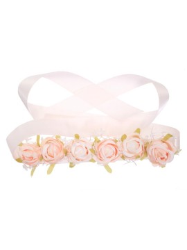 Hair ribbon with roses Monica
