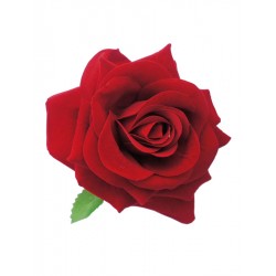 Decorative red velvet rose