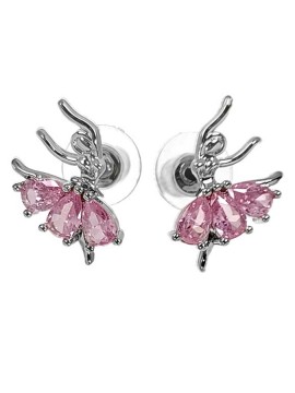 Earrings with ballerina Betty Pink