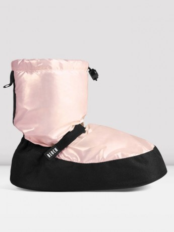  Metallic Warm Up Booties Pink Bloch