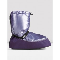  Metallic Warm Up Booties Purple Bloch