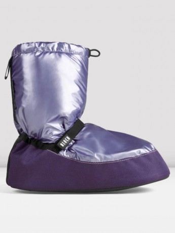  Metallic Warm Up Booties Purple Bloch