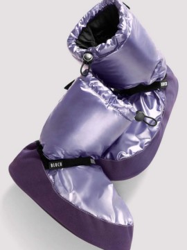  Metallic Warm Up Booties Purple Bloch