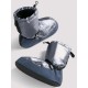  Metallic Warm Up Booties Grey Bloch