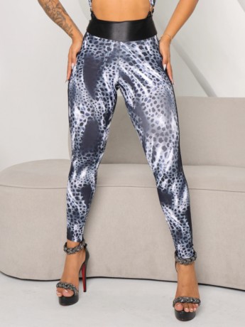 Silver Animal Brazilian Butt Lift Leggings Lure