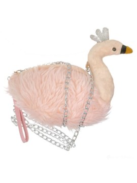 Plush Swan shoulder bag