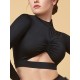 Terry cutout crop top Grand Prix