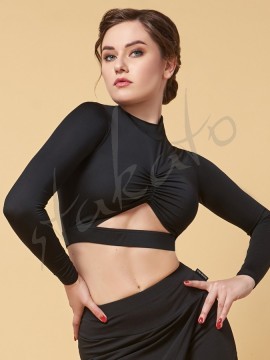 Terry cutout crop top for ladies Grand Prix