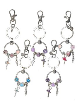 Keychain Cora - ballerina and pointe shoe pendant