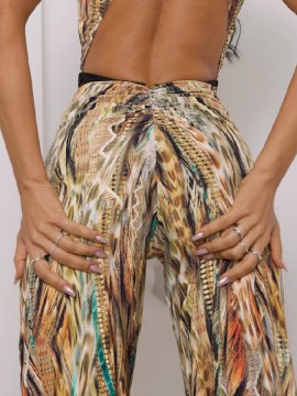 Brown Feathers Sculpting Leggings Lure