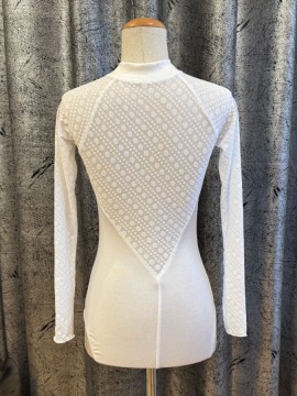 Leotard Zena White Dot long sleeve Juli Garden