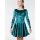 Alona crushed velvet tournament dress Dance me
