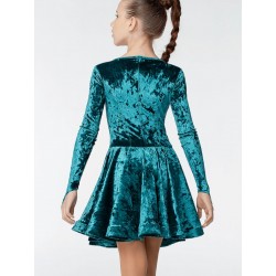 Alona crushed velvet Juvenile dress DanceMe