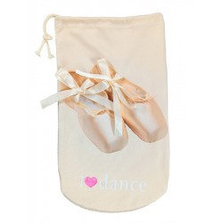 I LOVE DANCE Recital ballet shoes bag