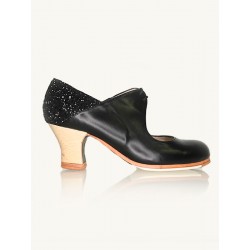 Buty do flamenco M69 Arty Box Negro Glitter Negro 6 cm Begoña Cervera