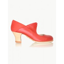 Buty do flamenco M69 Arty Box Rojo Ante Rojo 6 cm Begoña Cervera