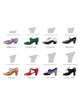 Buty do flamenco M54 Cordonera Calado Box Maquillaje Begoña Cervera