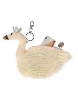 Brelok - portmonetka Swan Purse pluszowy łabędź