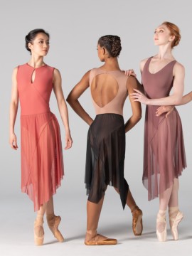 Asymetryczna tunika na gumce Fabia Ballet Rosa