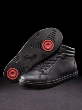 Fuego High-Top Black Sneakers