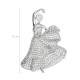 Dance Brooch with Rhinestones