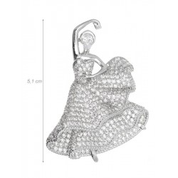 Amaya Flamenco dance brooch with zircones