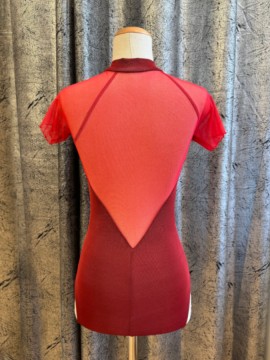 Zena leotard Simply Red short sleeve Juli Garden 