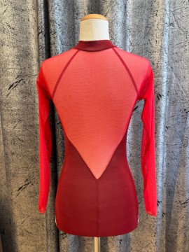 Zena leotard Simply Red long sleeve Juli Garden 