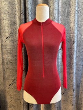 Zena leotard Simply Red long sleeve Juli Garden 