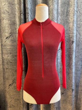 Zena leotard Simply Red long sleeve Juli Garden 