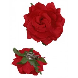 Decorative rose with a leaf