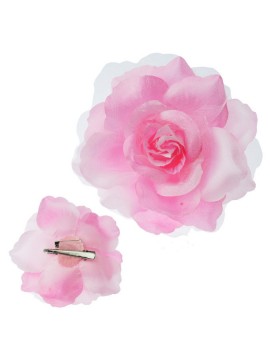 Decorative Pink Rose with tulle