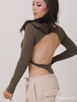 Body taneczne dwuczęściowe Sahara Khaki LaFitwear